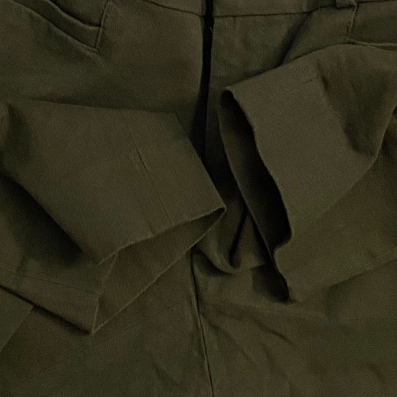 Banana Republic Dark Olive Green Sloan Pant Mid Rise Career Trousers 2 Petite 2P - Picture 14 of 16